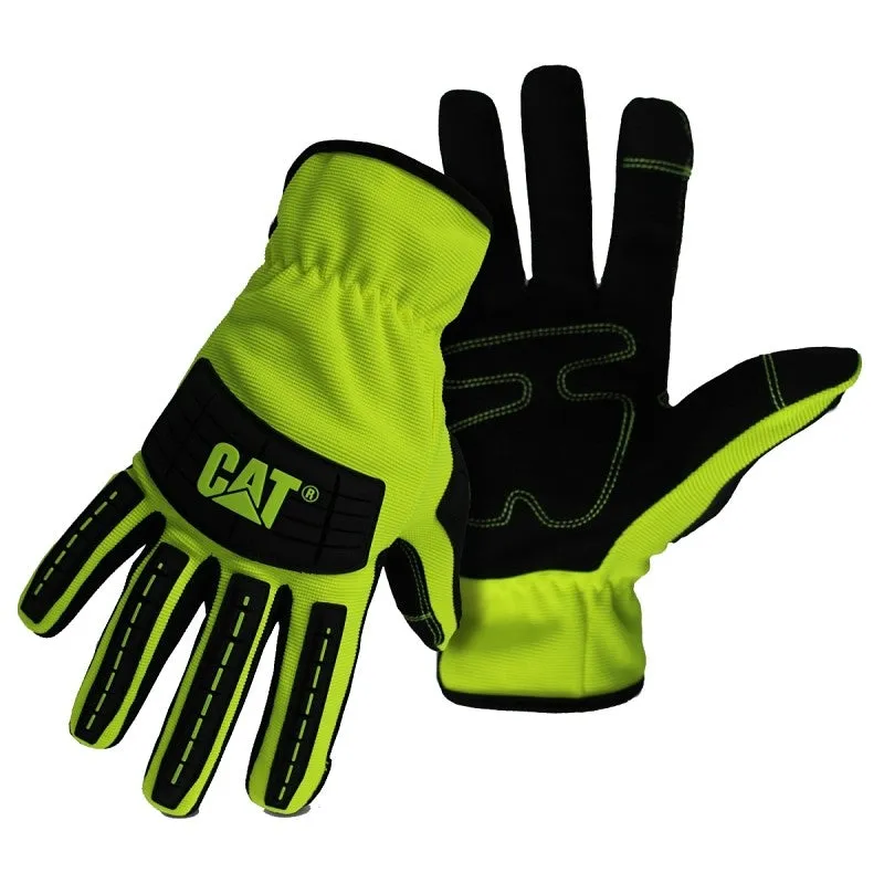 Cat CAT012250M Utility Gloves, Men’s, M, Open Cuff, Spandex, Green