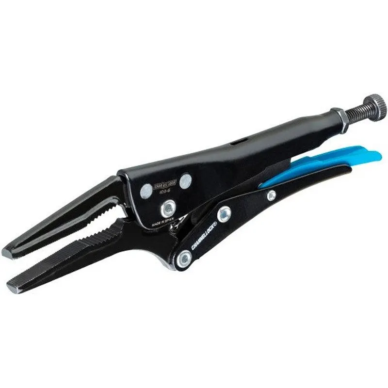 Channellock 103-6 Long Nose Locking Pliers, 6 in OAL, 2.17 in Jaw Opening, Lever Handle