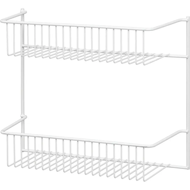 ClosetMaid 8002 Series Wall Rack, 5 in L x 12-1/2 in W x 10-1/2 in H Dimensions, Steel, White (Pack of 6)