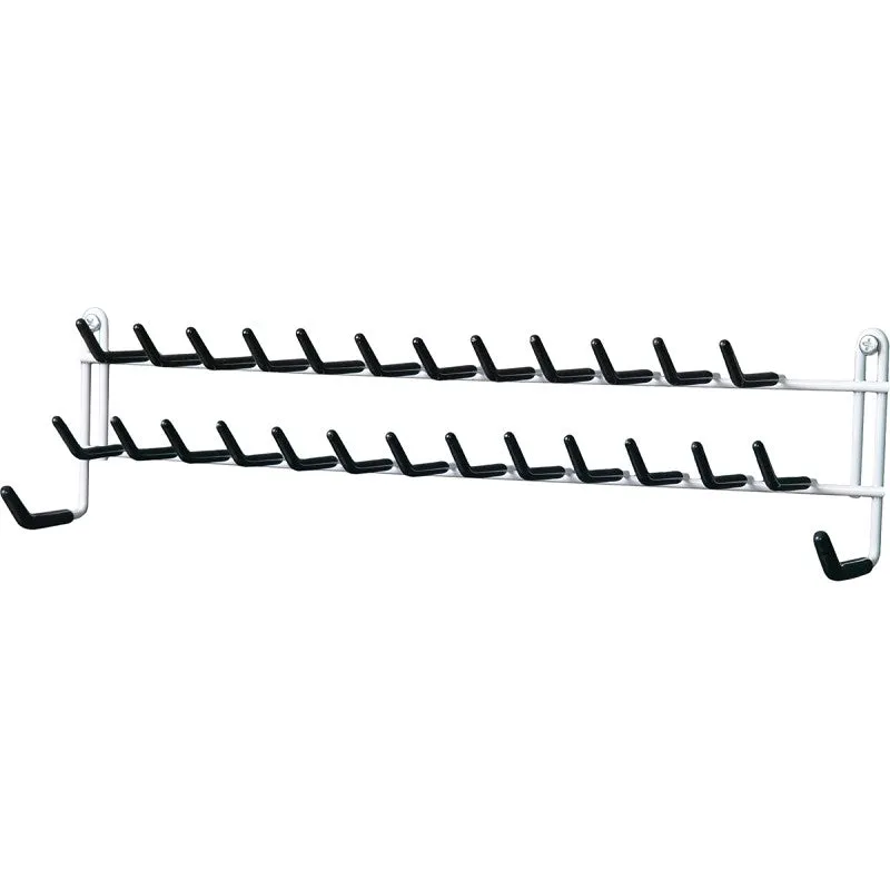 ClosetMaid 805100 Tie and Belt Rack, 15 in OAW, Steel, White (Pack of 12)
