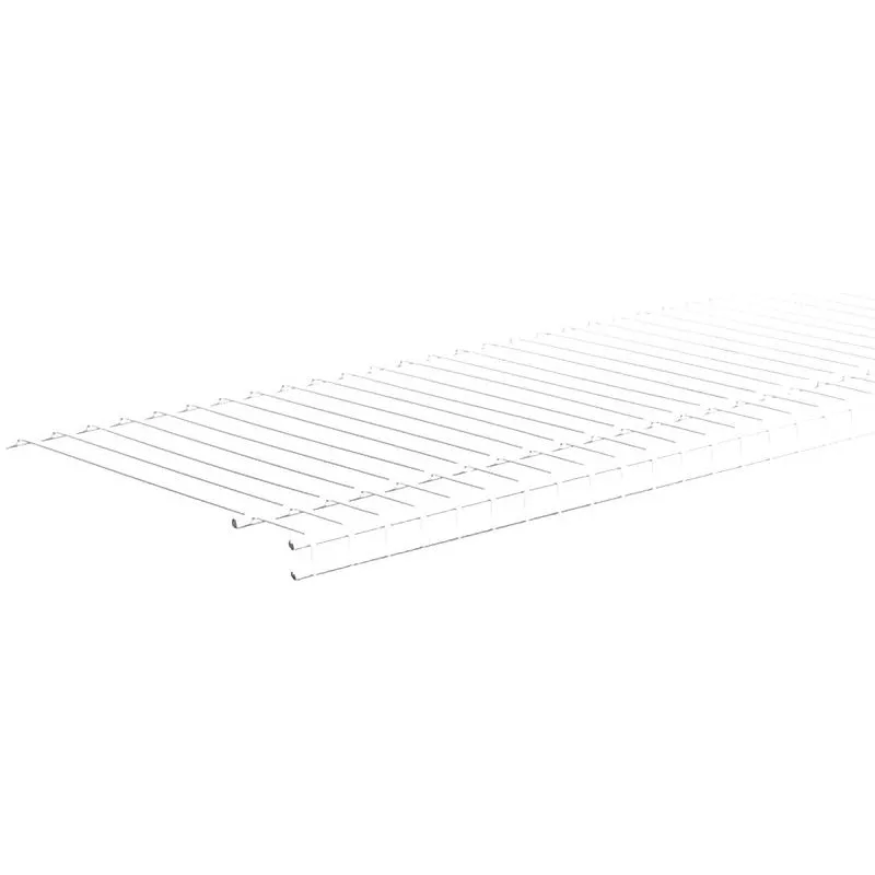 ClosetMaid SuperSlide 4714 Wire Shelf, 40 lb, 1-Level, 12 in L, 48 in W, Steel, White (Pack of 6)