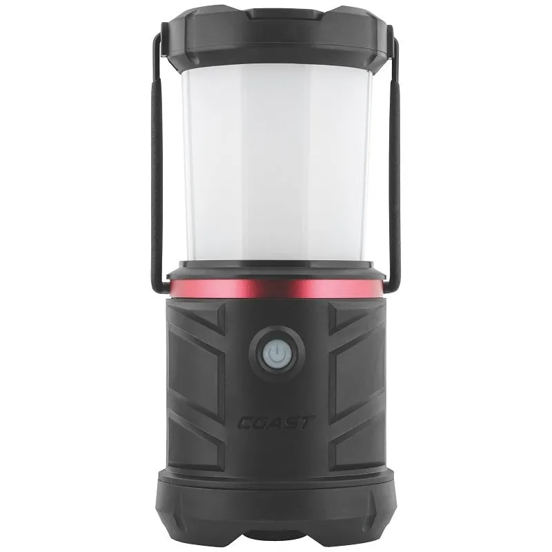 Coast EAL22 Emergency Area Lantern, D Battery, LED Lamp, Fiberglass/Nylon/Polycarbonate, Black