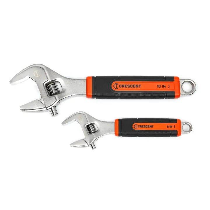 Crescent AC3610CVS 2 Piece 6″ & 10″ Quick-Fit-Jaw Adjustable Wrench Set