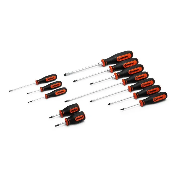Crescent CSDS12PCSET 12 Piece Dual Material Screwdriver Set