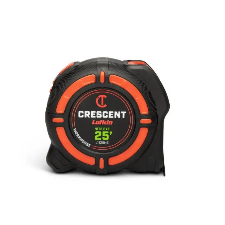 Crescent L1125NE 1-1/4″ x 25′ WORKHORSE NITE EYE™ Tape Measure