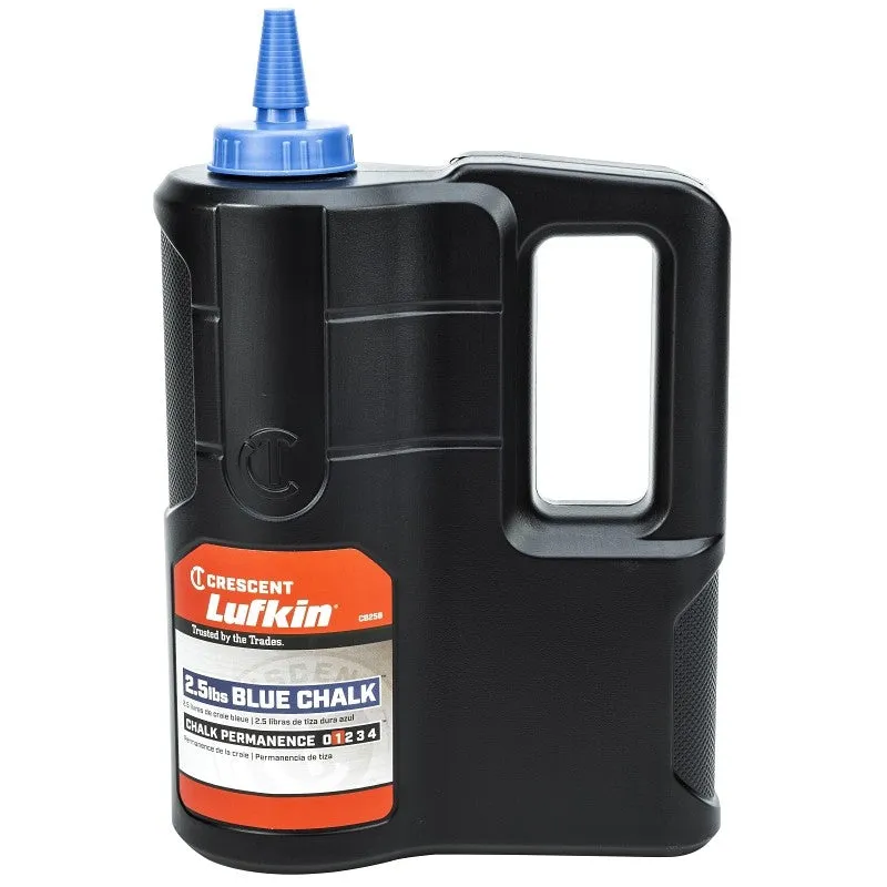 Crescent Lufkin CB25B Chalk Refill, Blue, 2.5 lb Bottle (Pack of 2)