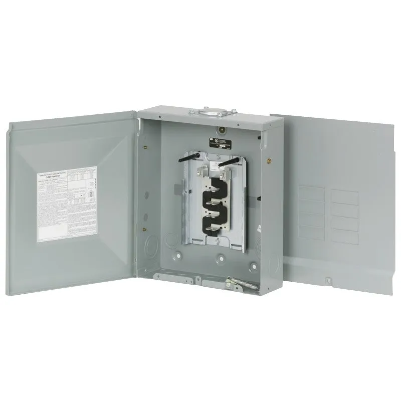 Cutler-Hammer BR BR816L125RP Load Center, 125 A, 8 -Space, 16 -Circuit, Main Lug, NEMA 3R Enclosure, Plug Mounting