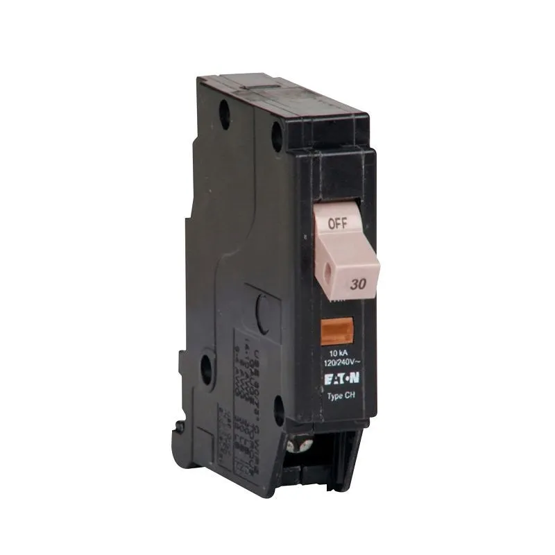 Cutler-Hammer CH CHF130 Circuit Breaker, 30 A, 1 -Pole, 120/240 V, Plug Mounting