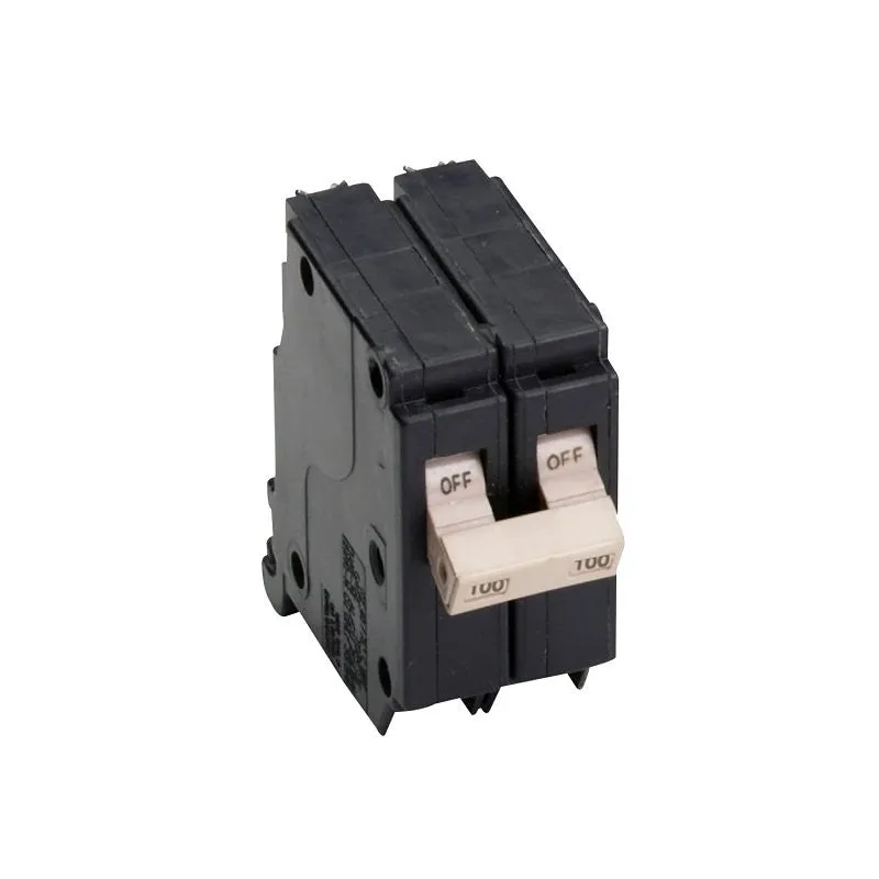 Cutler-Hammer CH2100 Circuit Breaker, Type CH, 100 A, 2 -Pole, 120/240 V, Common Trip, Plug Mounting