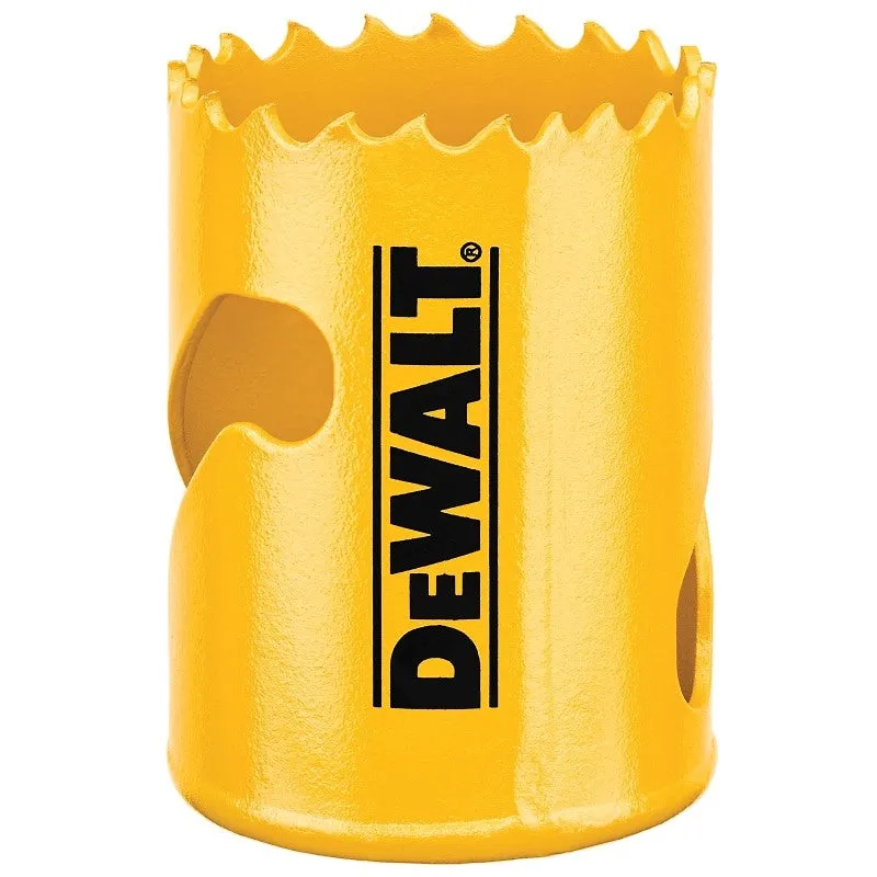 DEWALT DAH180028 Hole Saw, 1-3/4 in Dia, 1-3/4 in D Cutting, 5/8-18 Arbor, 4/5 TPI, HSS Cutting Edge