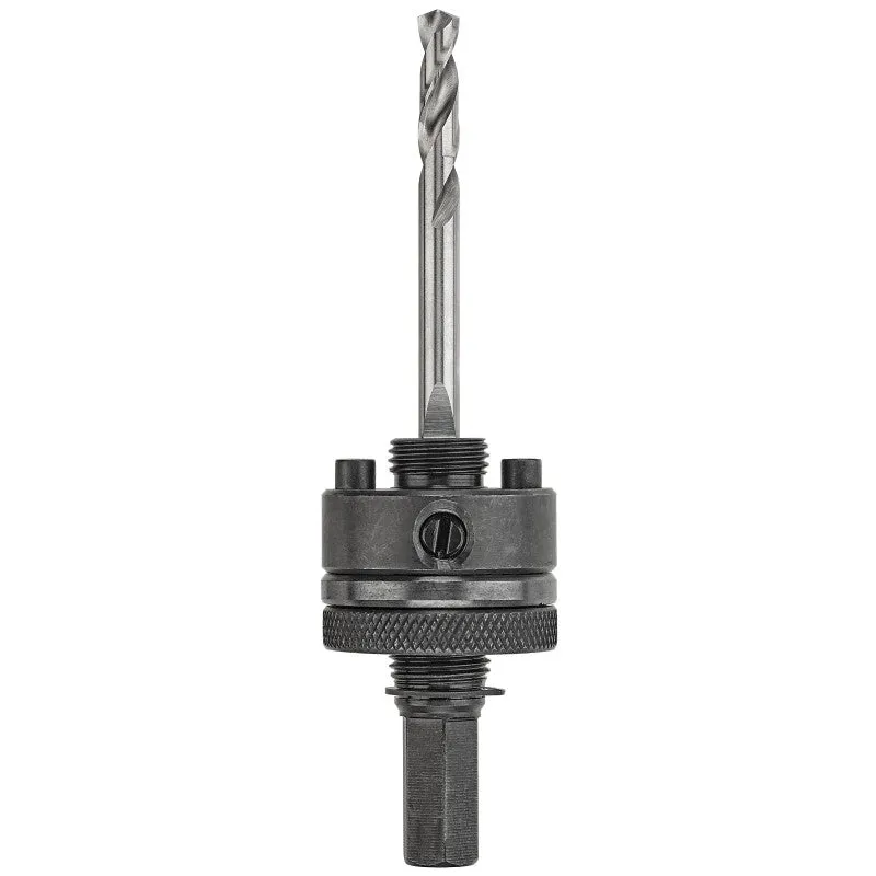 DEWALT DAH9124PBM Hole Saw Arbor, 5/8-18 Thread, Hex Shank, 1/2 in Shank