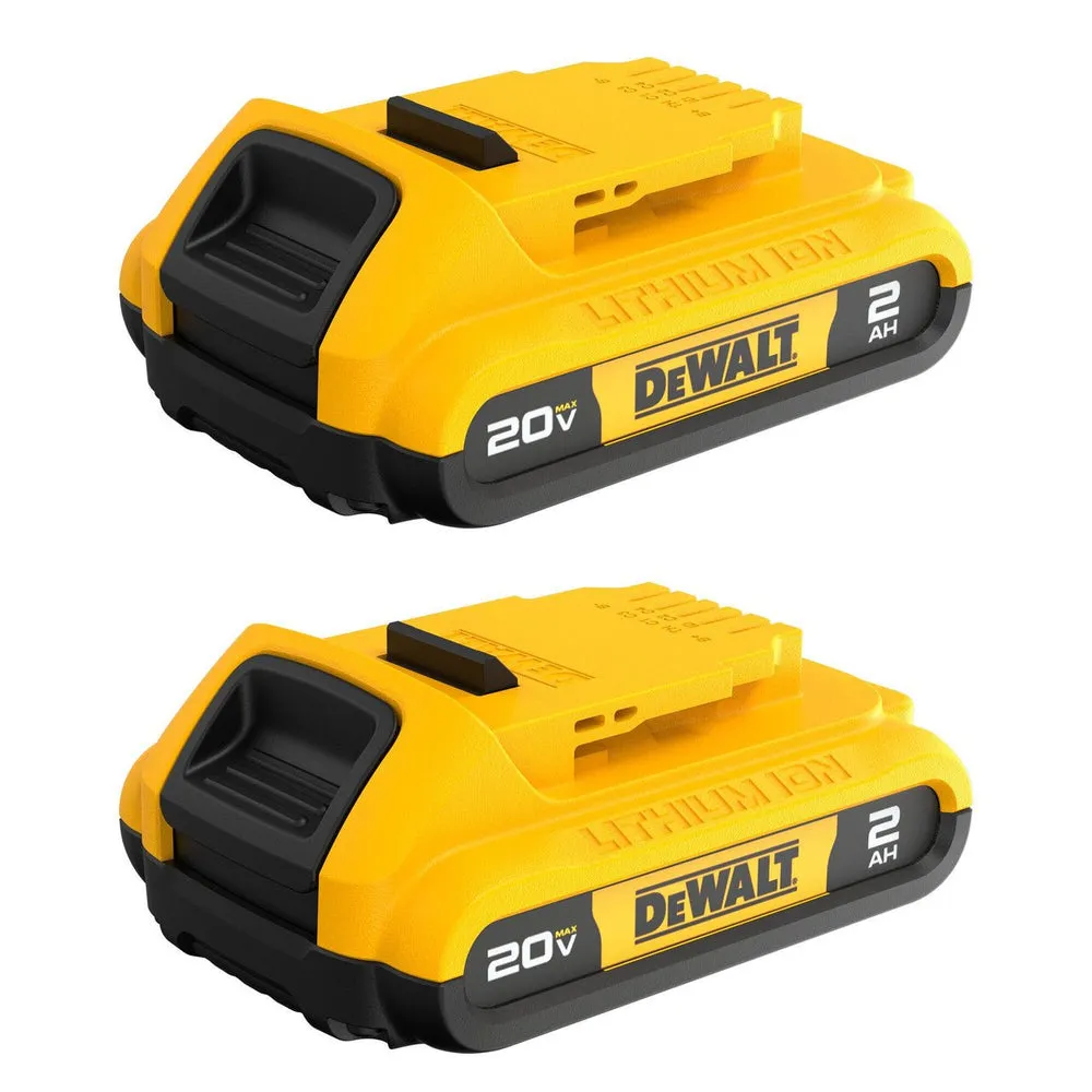 DEWALT | DCB203-2 20V MAX* Compact XR Lithium Battery – Ion 2 Pack