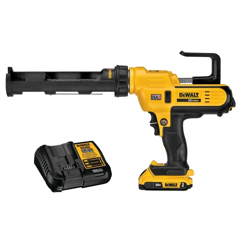 DEWALT DCE560D1 Caulk Adhesive Gun Kit, 10 oz Cartridge, T-Shaped Handle