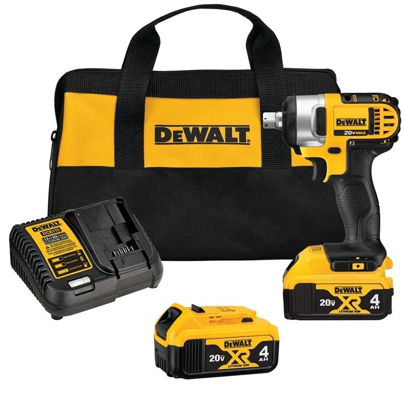 DEWALT | DCF880M2 20V MAX* Lithium-Ion 1/2″ Impact Wrench Kit
