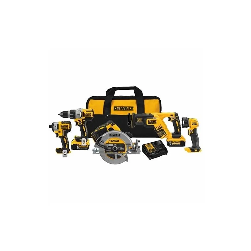 DEWALT DCK594P2 20V MAX* XRÂ® 5-TOOL COMBO KIT