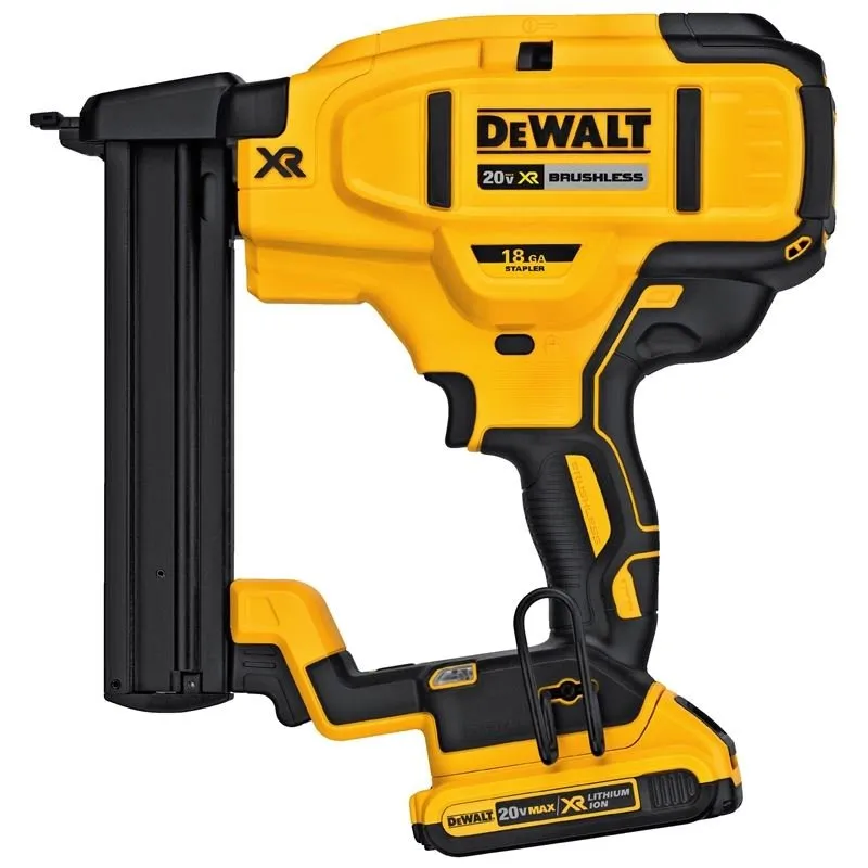DEWALT DCN681D1 20V MAX* XR Cordless 18 GA Narrow Crown Stapler – Kit