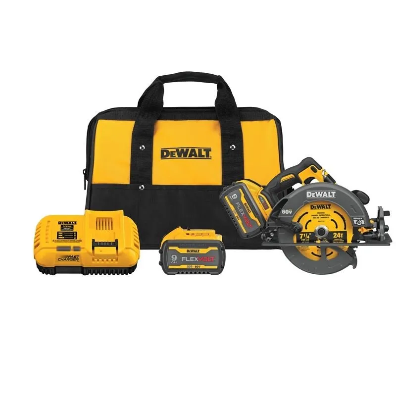 DEWALT DCS578X2 FLEXVOLT 60V MAX* Brushless 7-1/4 in. Cordless Circular Saw with Brake Kit