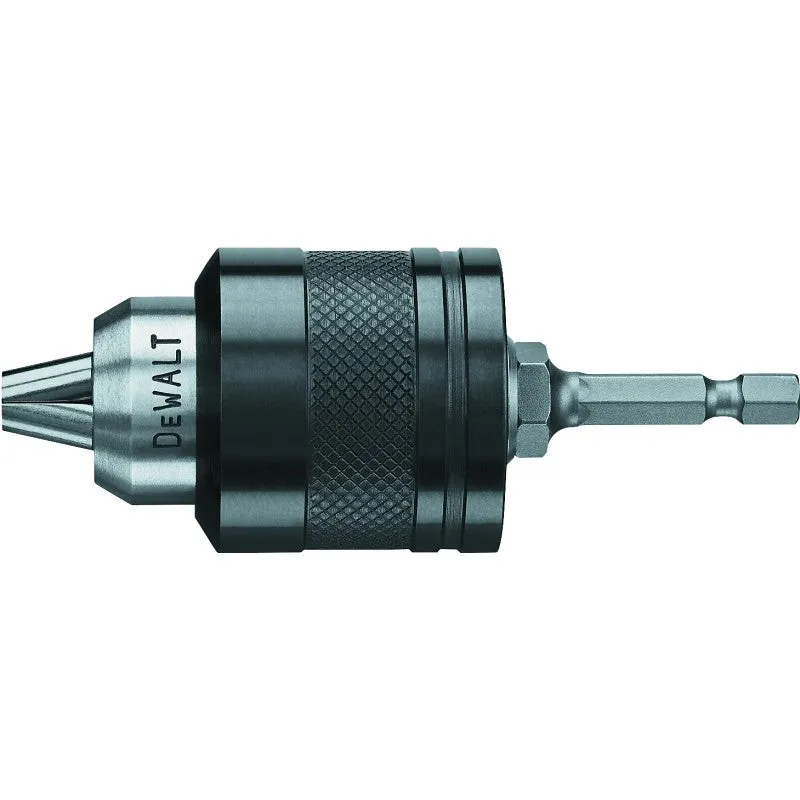 DEWALT DW0521 Quick-Connect Chuck, 3/8 in Chuck, Steel, Keyless