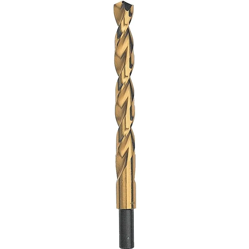 DEWALT DW1328 Jobber Drill Bit, 7/16 in Dia, 5-1/2 in OAL, Parabolic Flute, 3/8 in Dia Shank, Reduced Shank