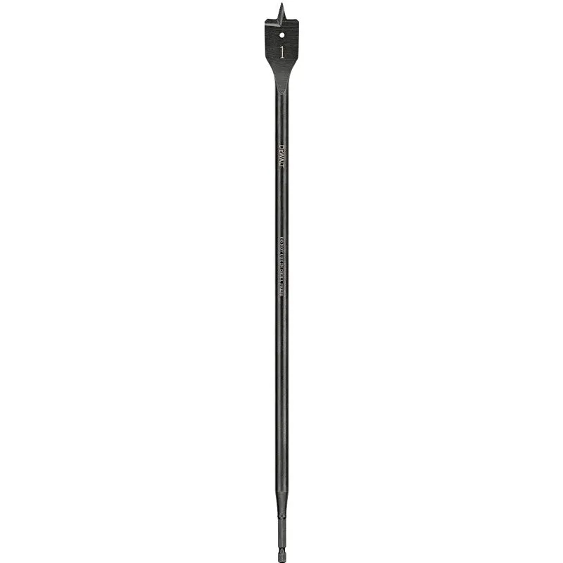 DEWALT DW1595 Spade Drill Bit, 1 in Dia, 16 in OAL, 1/4 in Dia Shank, Hex Shank