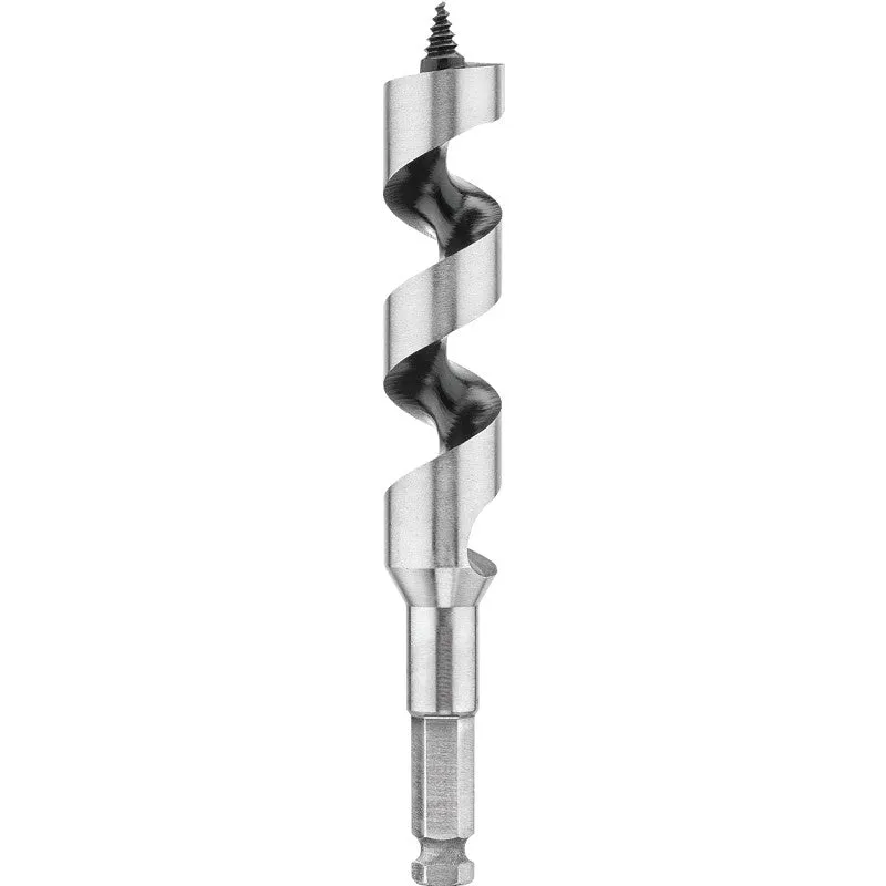 DEWALT DW1682 Auger Drill Bit, 11/16 in Dia, 17 in OAL, Hollow Center Flute, 7/16 in Dia Shank, Ball Groove Shank