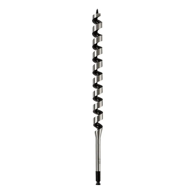 DEWALT DW1688 Auger Drill Bit, 1-1/16 in Dia, 17 in OAL, Hollow Center Flute, 7/16 in Dia Shank, Ball Groove Shank