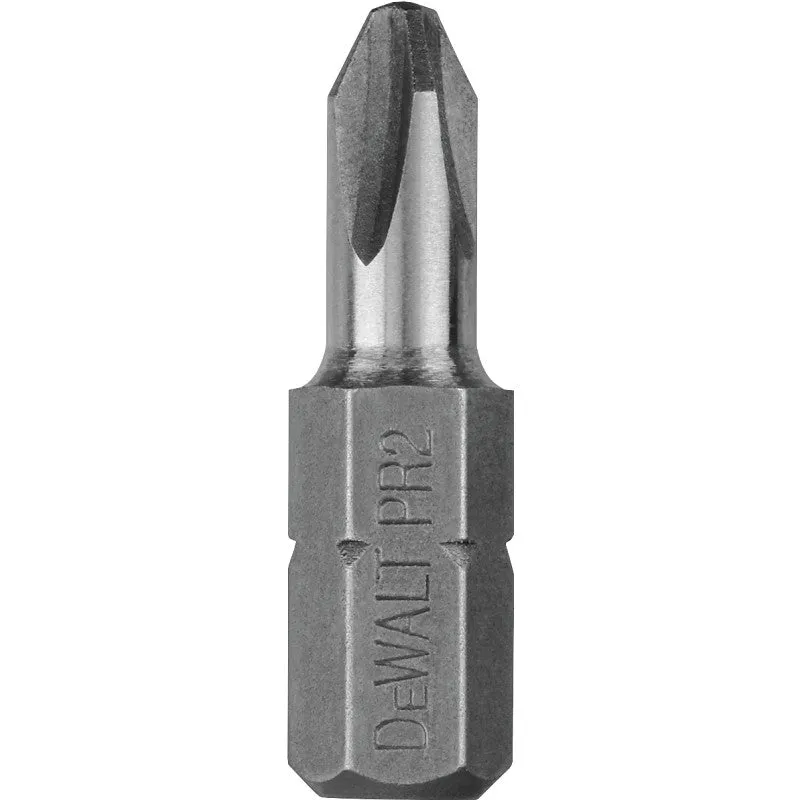 DEWALT DW2004BL Insert Bit Tip, #2 Drive, Phillips Drive, 1/4 in Shank, Hex Shank, 1 in L, Steel, 100/PK (Pack of 100)