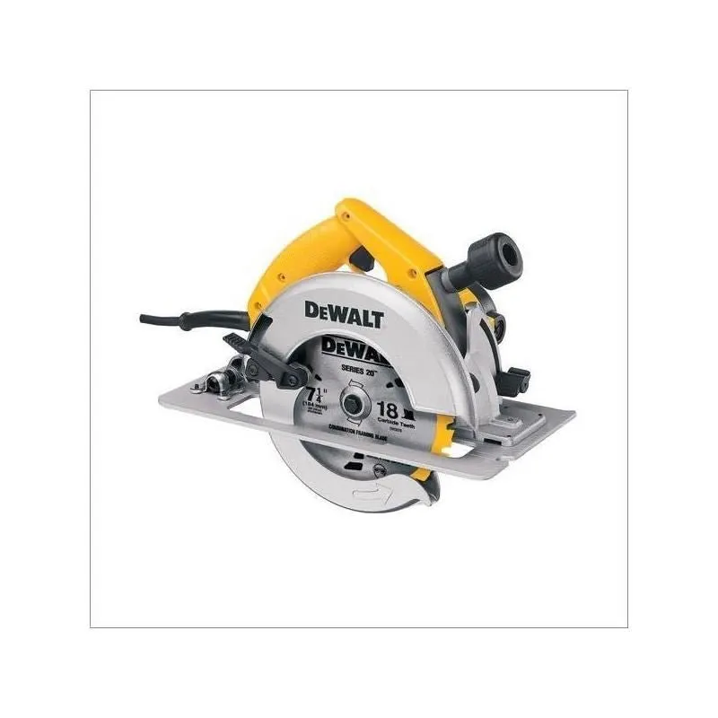 DEWALT | DW364 7 – 1/4″ (184 mm) Circular Saw With Rear Pivot Depth of Cut Adjustment and Electric Brake