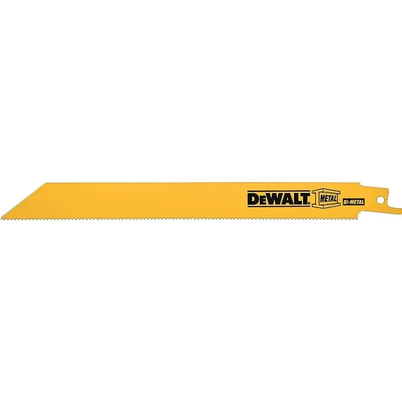 DEWALT DW4813B25 Reciprocating Saw Blade, Applicable Materials: Fiberglass, Hard Rubber, Metal, 3/4 in W (Pack of 25)