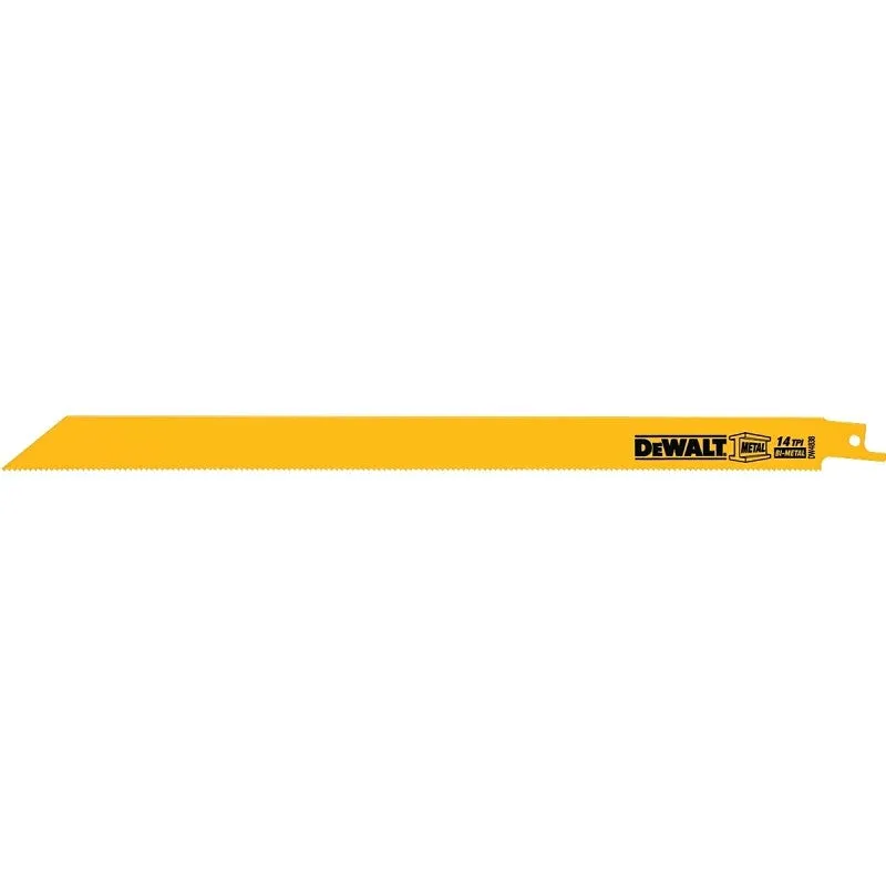 DEWALT DW4838 Reciprocating Saw Blade, 3/4 in W, 12 in L, 14 TPI