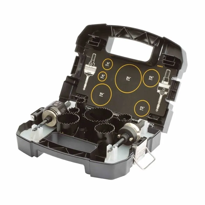 DEWALT DWA1802 9 Pc. Electrician’s Hole Saw Set