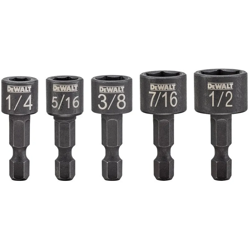 DEWALT DWAIND-5 Nutsetter Set, 5-Piece, Compact, Steel