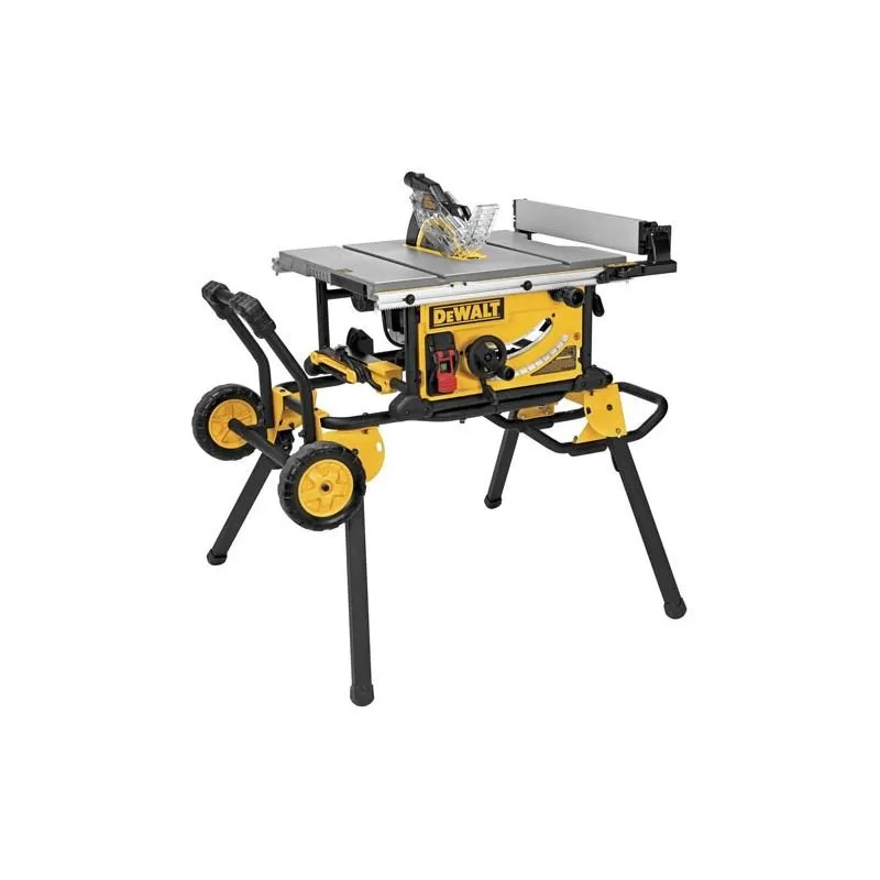 DEWALT | DWE7491rs 10″ Jobsite Table Saw 32 – 1/2″ (82.5cm) Rip Capacity, and a Rolling Stand