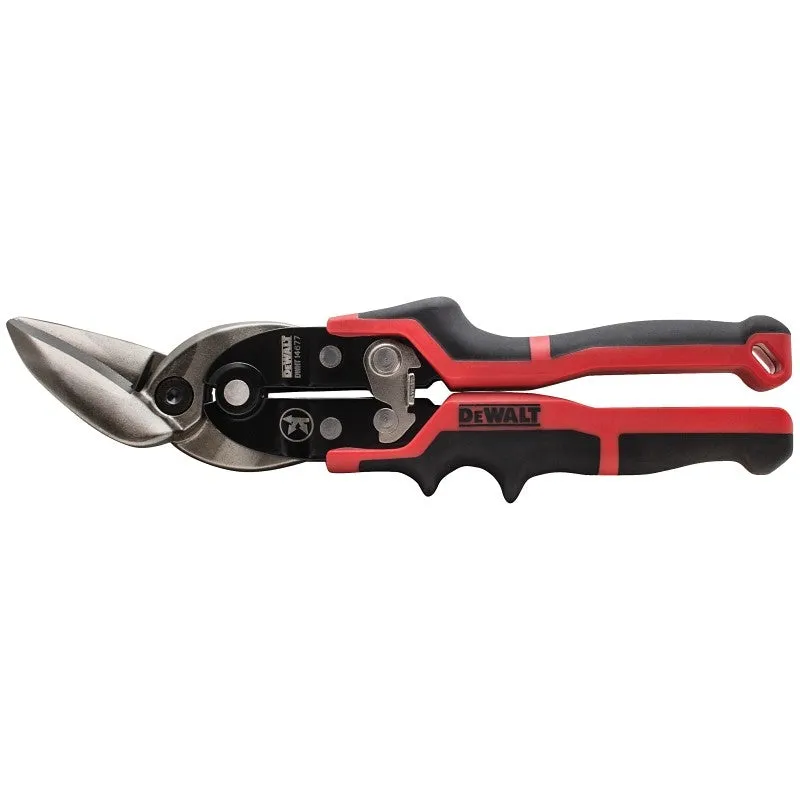 DEWALT DWHT14677 Aviation Snip, 10 in OAL, 2 in L Cut, Left Cut, Chrome Vanadium Steel Blade, Cushion-Grip Handle