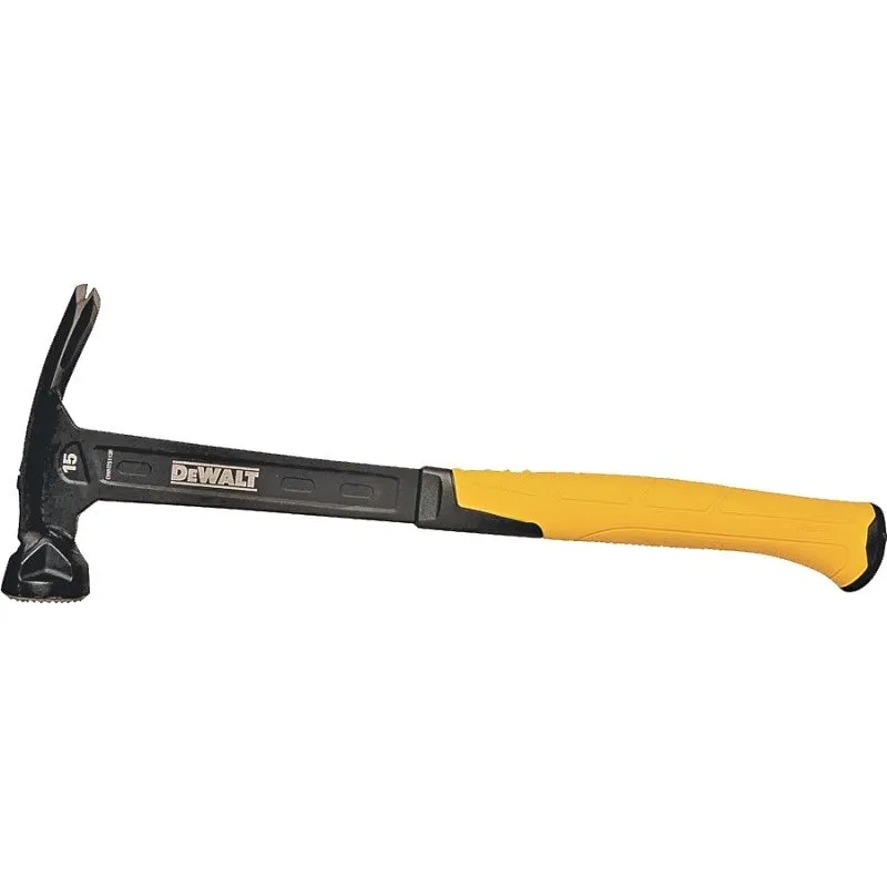 DEWALT DWHT51138X Hammer, 14 oz Head, Framing, Checkered Head, Steel Head