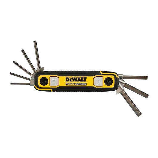 DEWALT DWHT70266 TOUGH SERIES Metric Folding Locking Hex Key