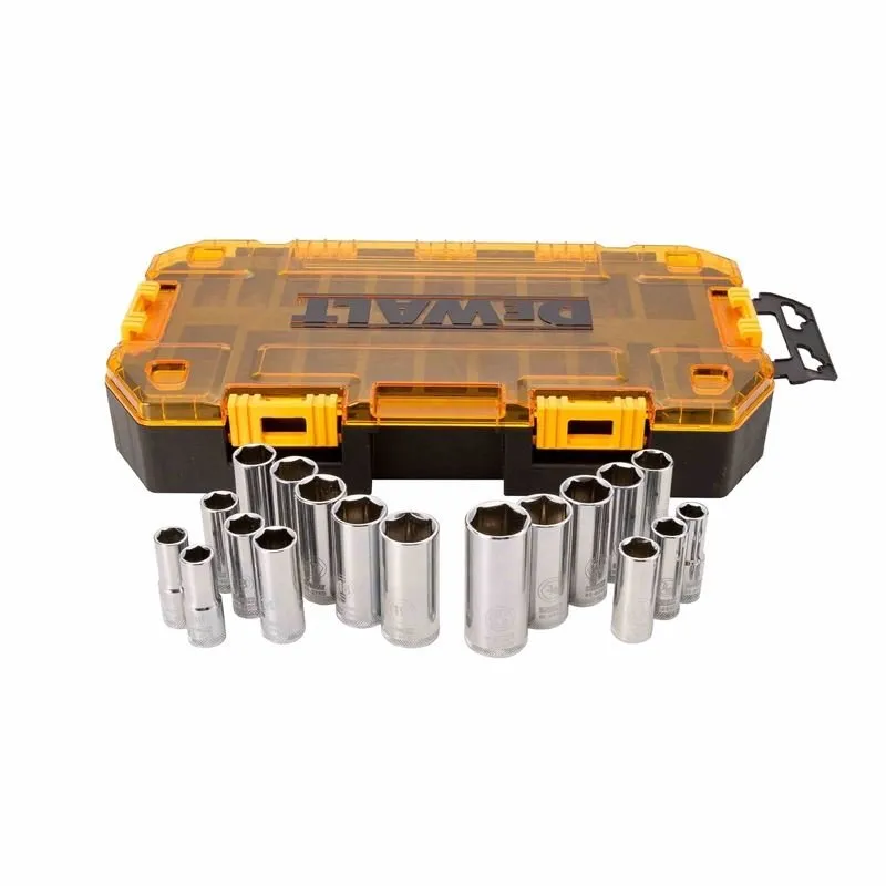 DEWALT DWMT73812 20 Piece 3/8 in Drive Deep Combination Socket Set