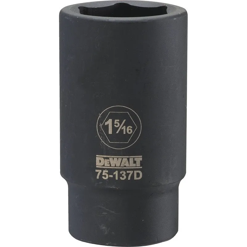 dewalt dwmt75137osp impact socket 1 516 in socket 1 1332 in d socket 34 in drive 6 point cr 440 stee