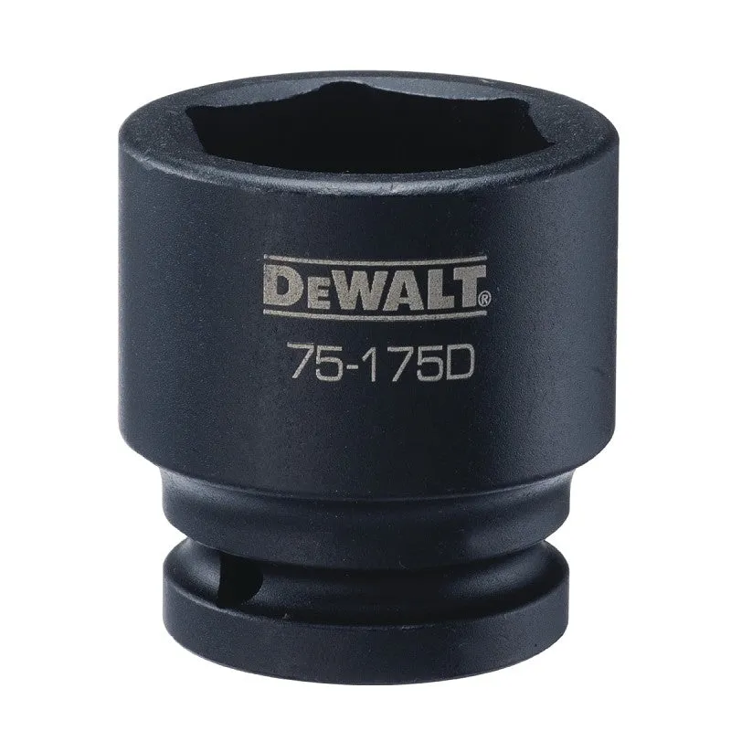 DEWALT DWMT75175OSP Impact Socket, 36 mm Socket, 7/8 in D Socket, 3/4 in Drive, 6-Point, CR-440 Steel, Black Oxide