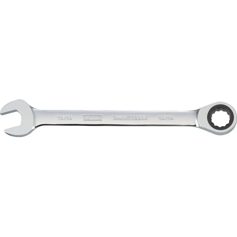 DEWALT DWMT75235OSP Combination Wrench, SAE, 13/16 in Head, 11-7/32 in L, Chrome