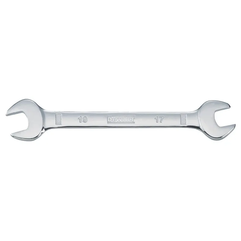 dewalt dwmt75436osp open end wrench metric 17 x 19 mm head 8 1116 in l polished chrome
