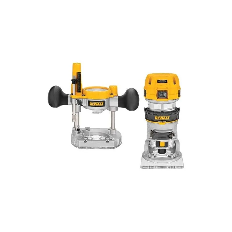 DEWALT | DWP611PK 1-1/4HP Max Torque Variable Speed Compact Router Combo Kit with LED’s