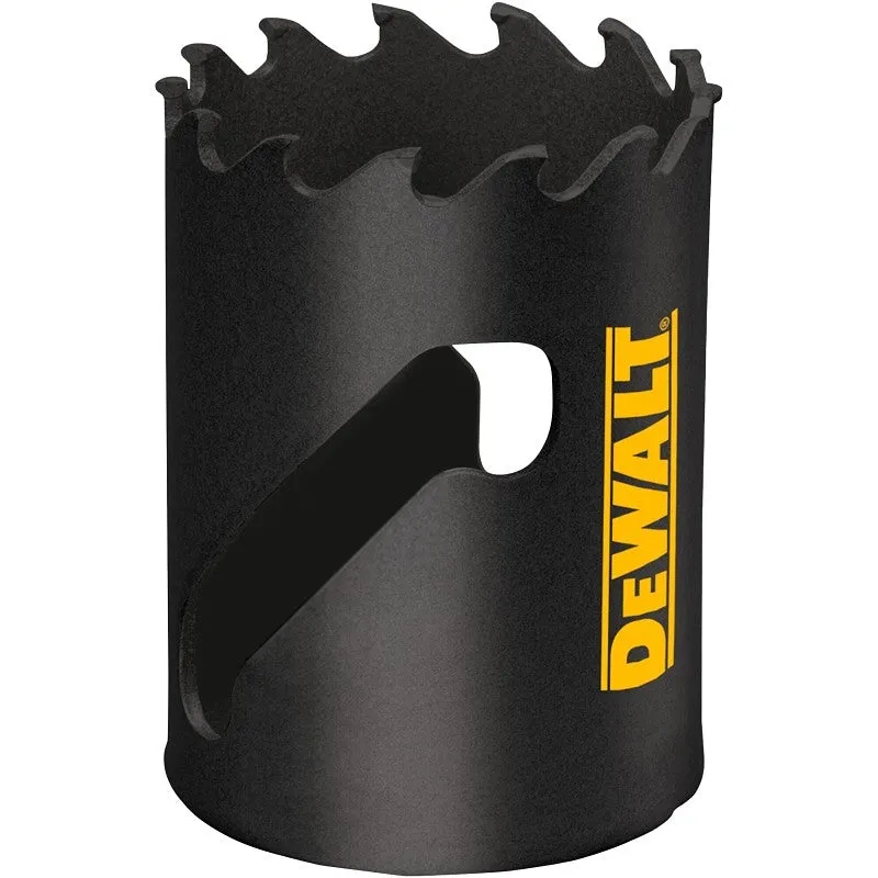 DEWALT ELITE Series DAH3134 Hole Saw, 1-3/4 in Dia, 1-3/4 in D Cutting, 1/2 in Arbor, 3 TPI, Carbide Cutting Edge