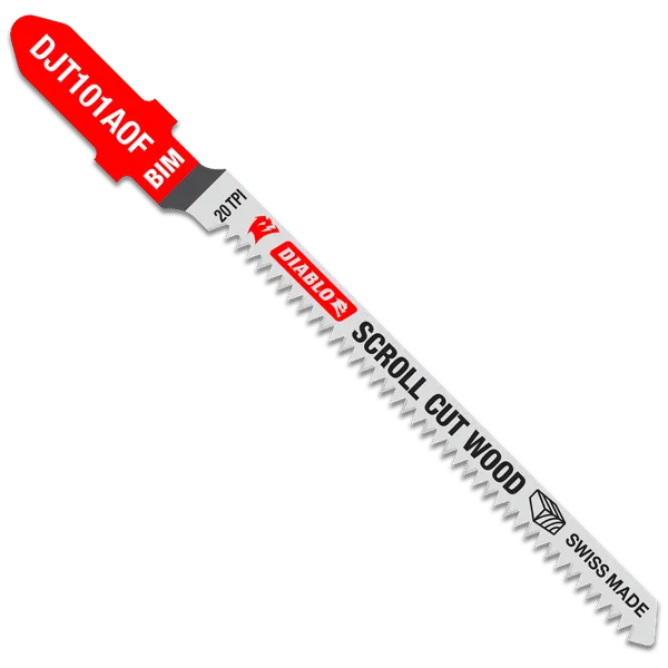 DIABLO DJT101AOF5 3-1/4″ 20TPI Bi-Metal Jig Saw Blades for Wood (5-pk)