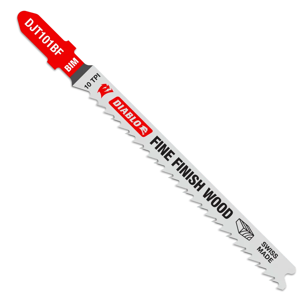 DIABLO DJT101BF5 4″ 10TPI Bi-Metal Jig Saw Blades for Wood (5-pk)