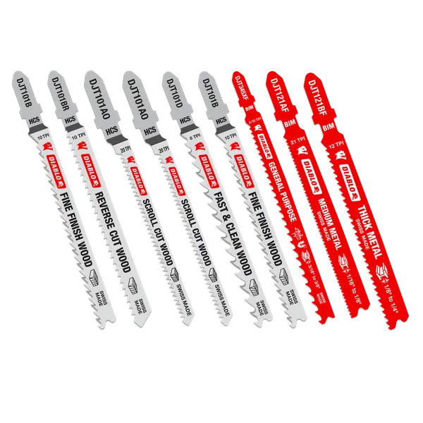 DIABLO DJT10S Jig Saw Blade Set for Wood & Metal (10-pc)
