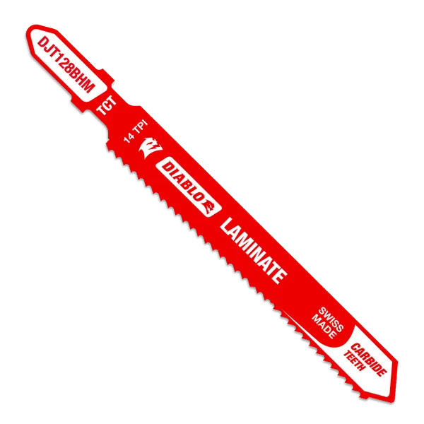 DIABLO DJT128BHM 3-5/8″ 14TPI Carbide Jig Saw Blade for Laminate Material