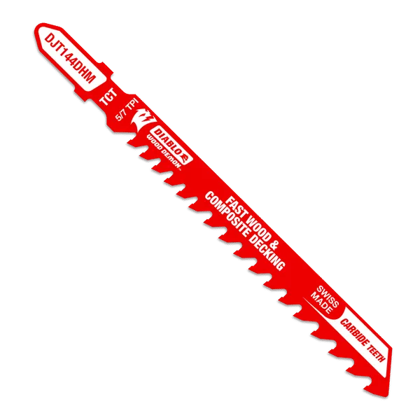 DIABLO DJT144DHM 4″ 5/7TPI Carbide Jig Saw Blade for Composite Decking