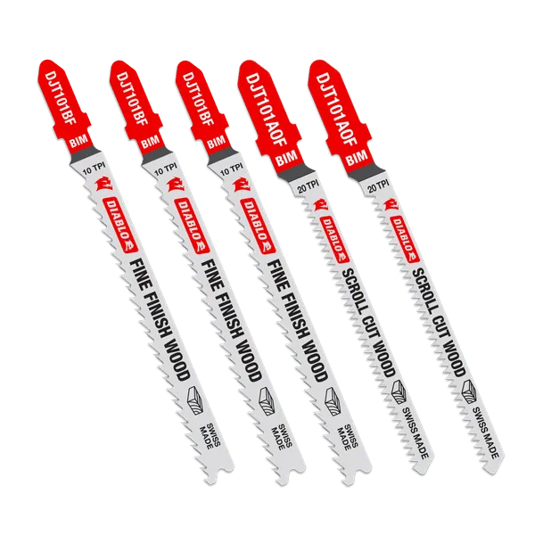 DIABLO DJT505 Bi-Metal Jig Saw Blade Set for Laminate Material (5-pc)
