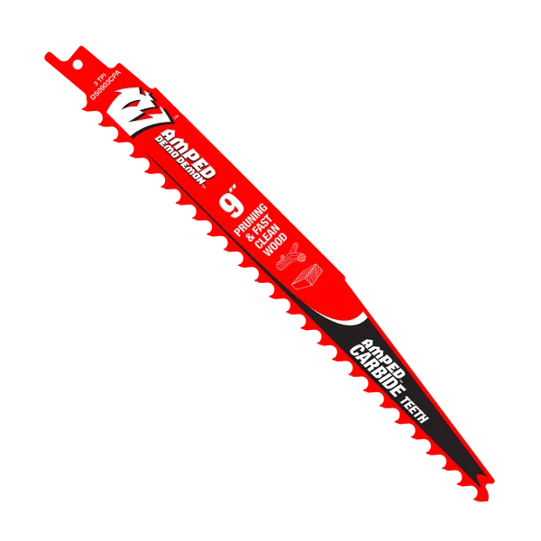 DIABLO DS0903CPA 9″ 3TPI AMPED™ Demo Demon™ Carbide Teeth Reciprocating Saw Blade for Pruning and Clean Wood